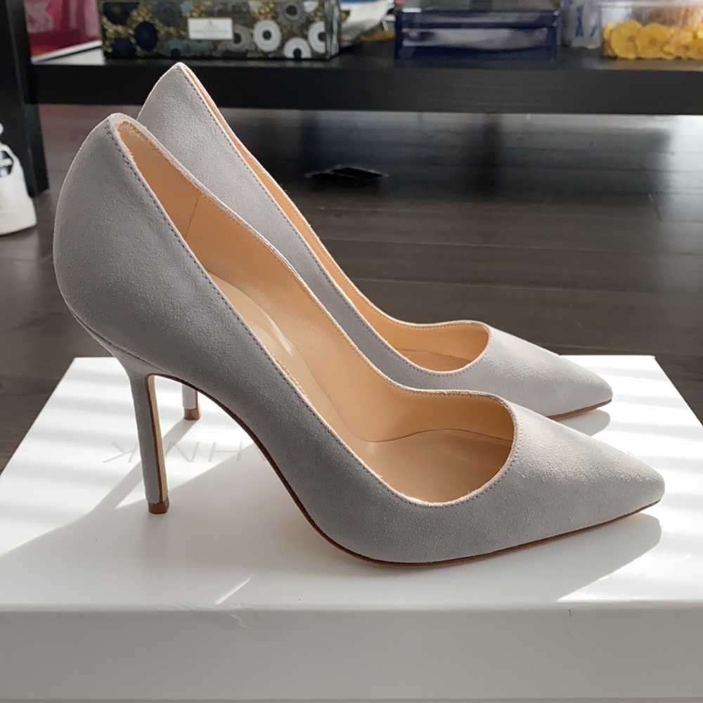 Light Gray Suede 105BB Manolos